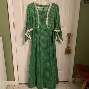 Vintage Boho maxi dress with apron